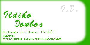 ildiko dombos business card